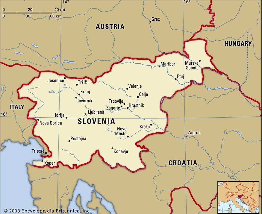 slovenia's map