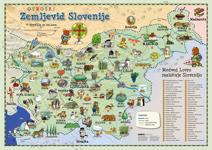 map of tourist slovenia